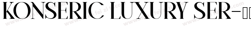 Konseric Luxury Ser字体转换